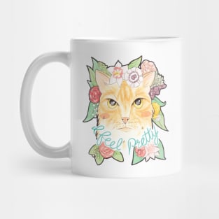 I Feel Pretty // Ginger Cat with Flowers Mug